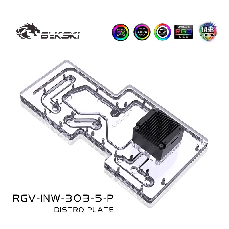 BYKSKI Acrylic Board Water Cha - đánh giá và giá Distro Plate Ddc Pump Combo