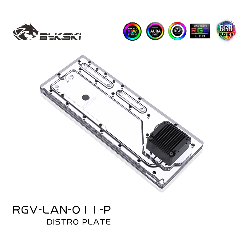 BYKSKI  Acrylic Board Water Di - đánh giá và giá Distro Plate Ddc Pump Combo