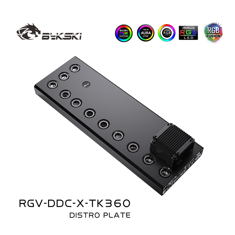 Bykski Acrylic Distro Plate /  - đánh giá và giá Distro Plate Ddc Pump Combo