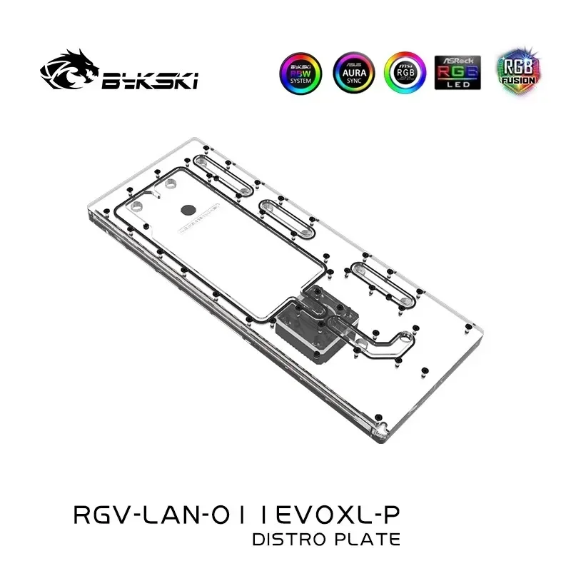 Bykski Acrylic Distro Plate /B - đánh giá và giá Distro Plate Ddc Pump Combo