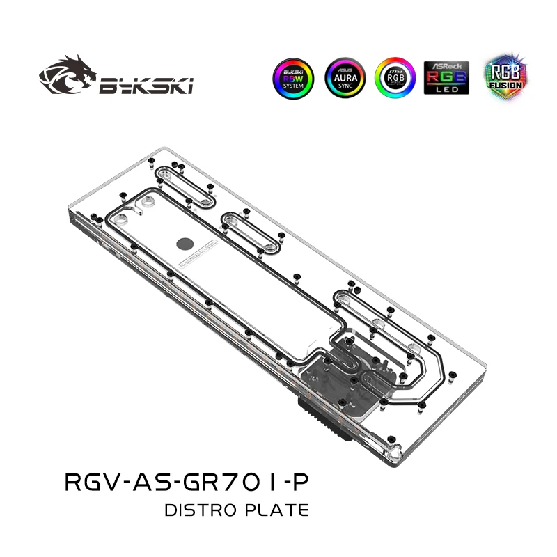 BYKSKI Distro Plate Acrylic Re - đánh giá và giá Distro Plate Ddc Pump Combo